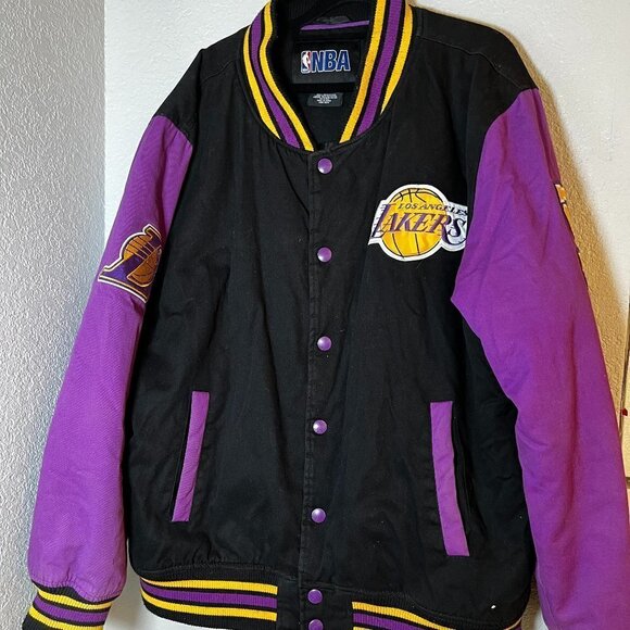 Vintage NBA Authentic Los Angeles Lakers Tri Color Jersey w/ 1948 Patch Size 2XL